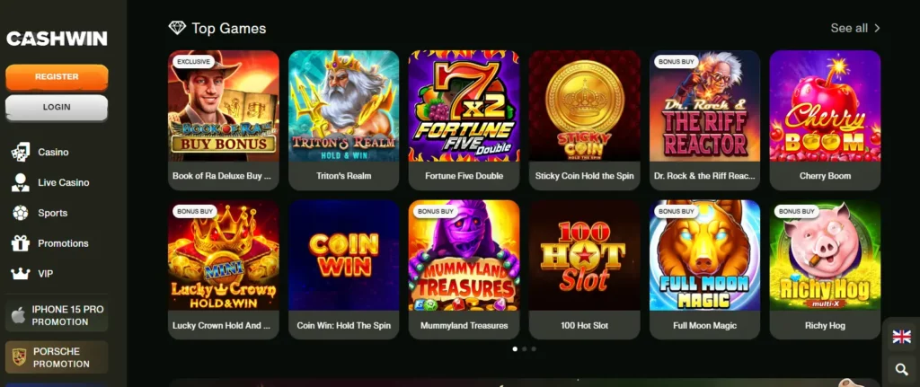 cashwin top games